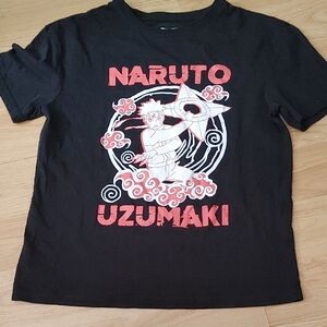 ✅$8 Add On Naruto Uzumaki Black T-Shirt Sz XS